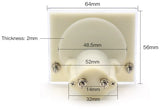 Analog Ammeter 0-1mA DC Amp Meter, Panel Mount Meter Movement