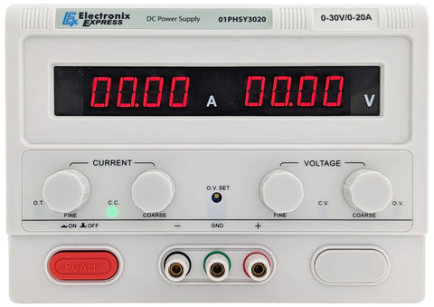 Single Output Switching DC Power Supply 0-30V 0-20A