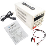 Single Output Linear DC Power Supply with LED Display (Voltage adjustable 0-60V, Current adjustable 0-3 Amp)