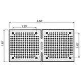 Small Prototyping Breadboards, 3.6" x 1.8" (Model PB-11)