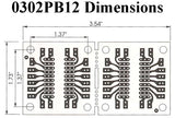 Prototyping Breadboards, 3.6" x 1.7" (Model PB-12)