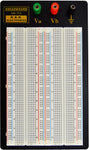 Solderless Breadboard with Metal Backplate - 1660 Tie Points, 3 Binding Posts