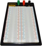 Solderless Breadboard with Metal Backplate - 1660 Tie Points, 3 Binding Posts