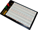 Solderless Breadboard with Metal Backplate - 1660 Tie Points, 3 Binding Posts