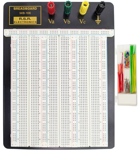 Premium Solderless Breadboard, 2,390 Contact Points, Includes 140 Piece Jumper Wire Kit