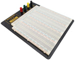 Solderless Breadboard, 10.2" x 9.4", 3220 Tie Points, 4 Binding Posts, Bronze Phosphorus Clip