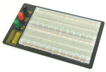 Premium Solderless Clear Breadboard with 1,660 Tie Points and 3 Binding Posts, 8.7" x 5.9" and 140 Pcs. Wirekit