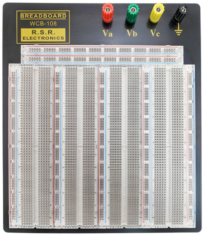 Premium Solderless Clear Breadboard with 3,220 Tie Points, 4 Binding Posts, 10.2" x 9.4"