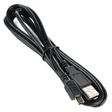 USB Type "A" Male to Mini USB Type "B" Male Cable 2.0, 6 Feet Length, Black Color, 28AWG