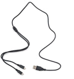 USB A to Micro B Dual, Dual Micro USB Charging Cable USB to Micro USB Splitter Adapter, 3 Feet Length