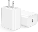 USB C Charger Block 20W, Type C Wall Charger, Power Adapter Brick Fast Charger for Phone 16/16 Pro/15/14, Galaxy, Pixel, AirPods