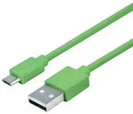 USB Cable, Type A Plug to Micro Type B Plug, 11.8 ", Green, Compatible with Microbit