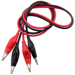 Alligator Clip to Alligator Clip Test Lead Set, Includes 1 Red and 1 Black Lead, 20 Inch Length