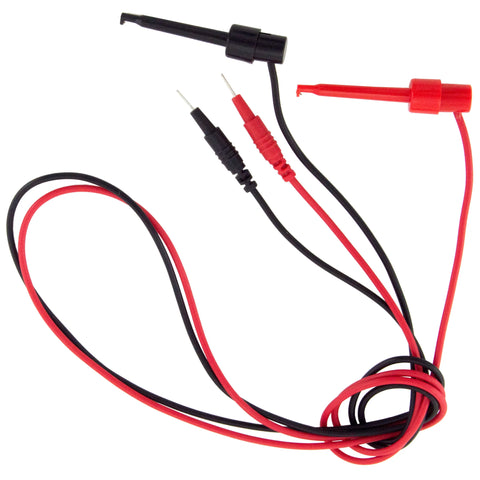 24" Pin of Breadboard to Minigrabber Clip Set, Includes 1 Red and 1 Black Lead