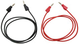 Banana to Banana Test Lead Set - Includes 1 Red and 1 Black, 36" Length