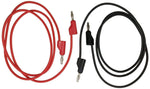 RSR Test Leads - Banana to Banana Lead Set (Includes 1 Red & 1 Black), 36" Length, Stackable