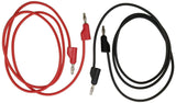 Banana to Banana Test Lead Set - Includes 1 Red and 1 Black, 36" Length