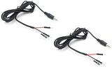 2 Pack 3.5mm Breakout Stereo Male Cable to 3x Dupont Male, 6 Feet Total Length