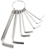 GreatNeck 7 Piece Hex Key Ring Set: 5/64", 3/32", 1/8", 5/32", 3/16", 7/32", and 1/4" (HKR7C)