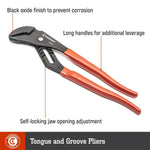 Crescent 7" Tongue & Groove Plier, Straight Jaw, Black Oxide (RT27CVN)