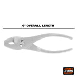 GreatNeck 6 Inch Slip Joint Pliers (PL6C)