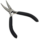 4-1/2" Mini Bent Nose Pliers with Smooth Jaws