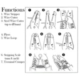 7-in-1 Hand Tool for 16-26 AWG Wire - Stripper, Cutter, Pliers, Wire Loop, Crimp