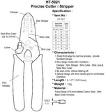 Multifunction Wire Stripper and Cutter for AWG 10 to 22
