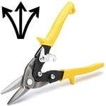 Wiss 9-3/4" Compound Action Straight, Left, and Right Cut Aviation Snips (M3R)