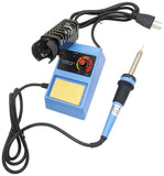 Temperature Adjustable Soldering Station, 302°F to 896°F Range, Includes Iron with Conical Tip and Tip Cleaning Sponge