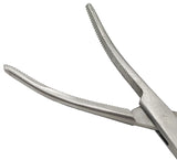 7" Curved Nose Hemostat Clamp with Serrated Jaws