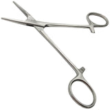 5" Straight Nose Hemostat Clamp with Serrated Jaws