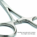 5" Straight Nose Hemostat Clamp with Serrated Jaws