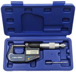 0-1" Range (0-25mm) Digital Micrometer with 6 Digit LCD Display, 0.001mm Resolution, Features mm/inch Conversion Button