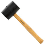 GreatNeck 32 Oz Rubber Mallet Hammer for Construction, Woodworking, Automotive, Heavy Duty Double Faced Mallet Features Polished Hardwood Handle, Dual Sided Non-Marring Rubber Head (RM32)