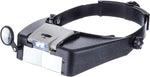 Professional LED Illuminated Dual Lens Flip-In Head Multi-Power Visor Magnifier (2 Lens & Loupe 9x, 1.9x, 4.5x)