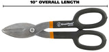 GreatNeck 10-Inch Tin Snips for Cutting Metal Sheet, Heavy Duty (T10SC)