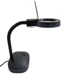 Tabletop Magnifying Light with 12" Flexible Neck, 4X and 8X Magnification, 11W Fluorescent Lamp