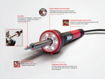 Weller 30W Soldering Iron with 0.8mm Conical Tip, LED Illuminated (WLIR3012A)