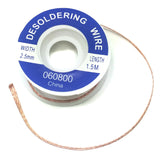 Desoldering Wick for Solder Removal, 2.5mm Width, 5' Length