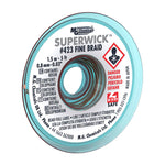 Super Wick Fine Braid Fine Braid, 0.040" (1.02mm) 5' (1.524m), White