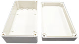 ABS Plastic Electronic Project Box with 4 Screws and Lid, 6.2" × 3.5" × 2.4" (Ivory Color)