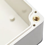 ABS Plastic Electronic Project Box with 4 Screws and Lid, 6.2" × 3.5" × 2.4" (Ivory Color)