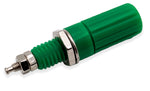 5-Way Binding Post Insulated, Accepts Banana Plug, Spade Lug, Green Color