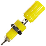 Yellow 5-Way Binding Post, Insulated, Accepts Banana Plug or Spade Lug