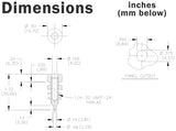 Black Panel Mount 4mm Banana Jack Connector (1581-0)