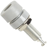 Grey Panel Mount 4mm Banana Jack Connector (1581-8)