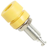 Yellow Panel Mount 4mm Banana Jack Connector (1581-4)