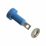 Banana Jack Connector, Solder Tabs, Blue