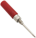 Insulated Tip Probe, Solderless (Red), 0.08" Diameter with Needle Point